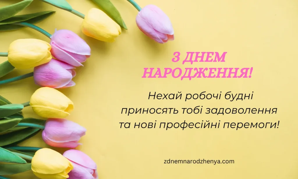 Vitalʹne zobrazhennya z dnem ​​narodzhennya dlya kolehy