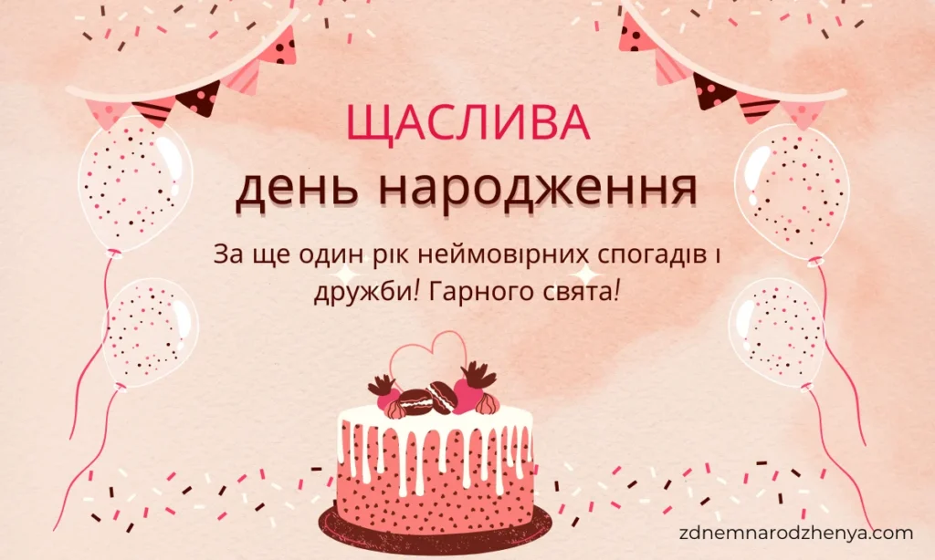 Вітальні листівки з днем ​​народження для друга/подруги